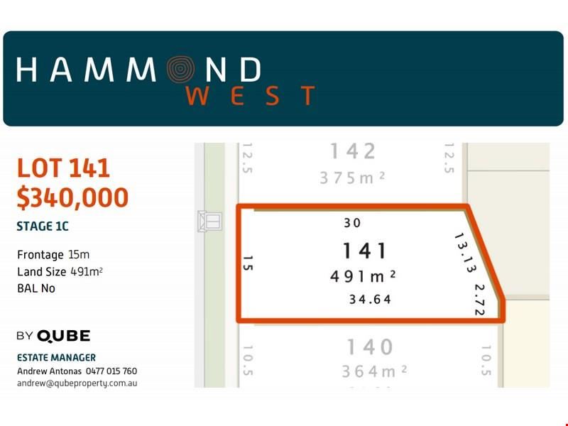 Lot 141,  Almond Close, Hammond Park WA 6164